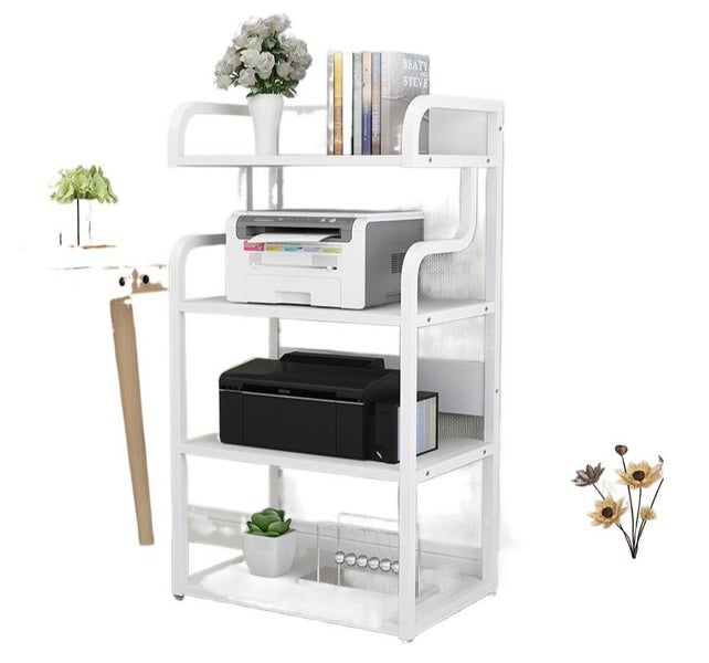 4-Tier Printer Stand with Wheels Carousel 1