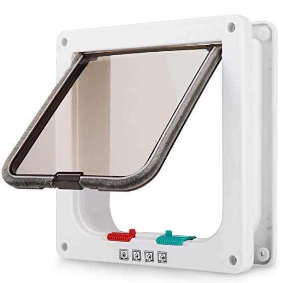 Magnetic Pet Door XL Cat Dog Pet Flap Door with 4 Way Lock Size Extra Large Carousel 1