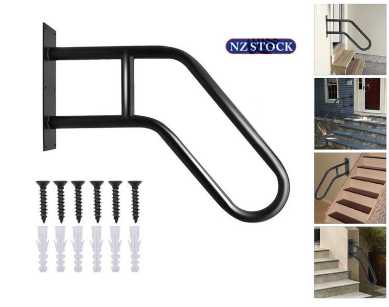 Outdoor Wall Hand Railing Handrail Outdoor Black Carousel 1