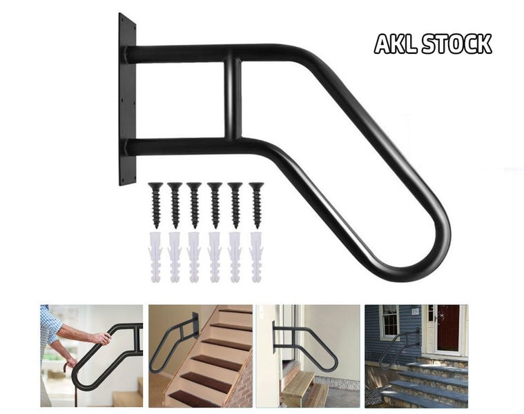 Outdoor Wall Hand Railing Handrail Outdoor Black Carousel 1