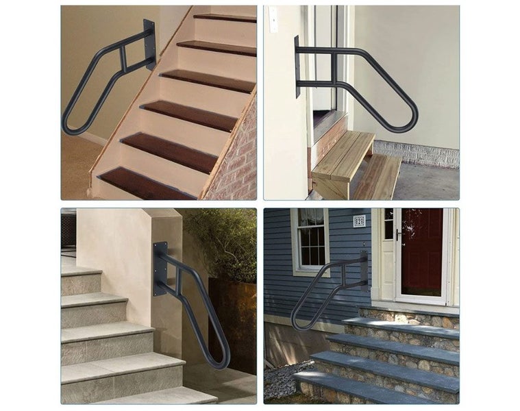 Handrail Outdoor Stairs Handrail Outdoor Black Carousel 2