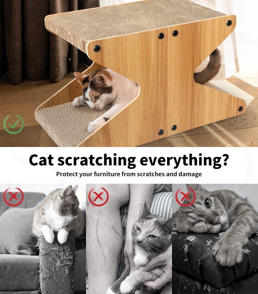 Pawz Cat Scratching Scratcher Board Cat Tree Pad Lounge Toy Corrugated Cardboard Carousel 2