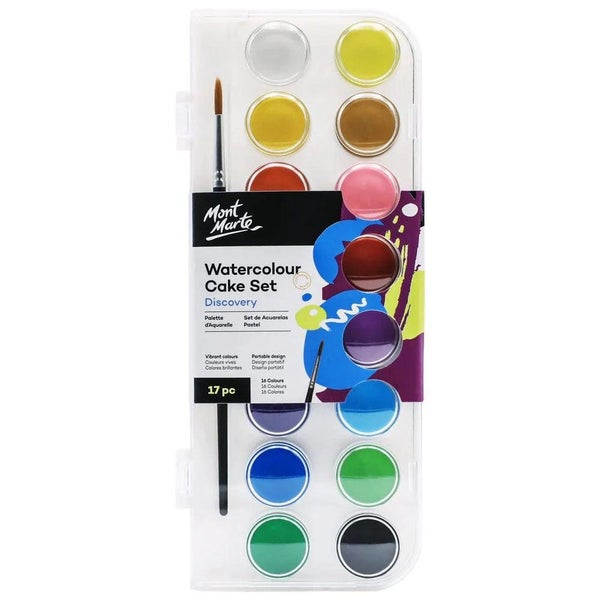 Watercolour Cake 17pc Signature Paint Set - Mont Marte Carousel 1