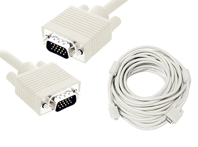 VGA cable male - male 10m White Carousel 1