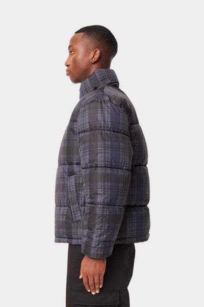 Huffer Mens U OF H Puffer in Asphalt/Eggplant Carousel 2