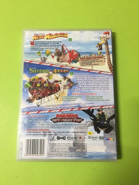 Merry Madagascar / Shrek The Halls / Dragons Gift Of The Night Fury Carousel 2
