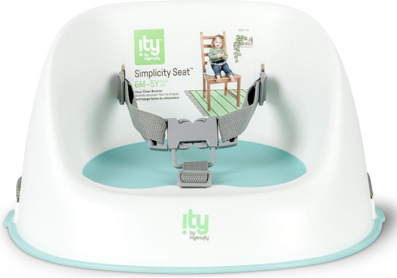 ITY by Ingenuity: Simplicity Easy-Clean Booster Seat - Oat Carousel 2