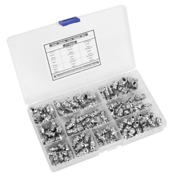 steel grease zerk nipple fitting steel grease zerk nipple m6 x 1 m8 x 1 m10 x 1 Carousel 1