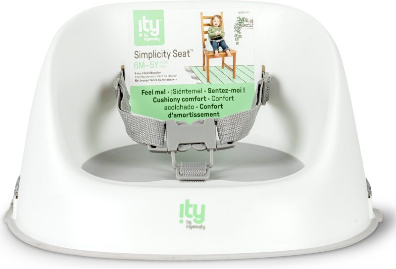 ITY by Ingenuity: Simplicity Easy-Clean Booster Seat - Grey Carousel 2