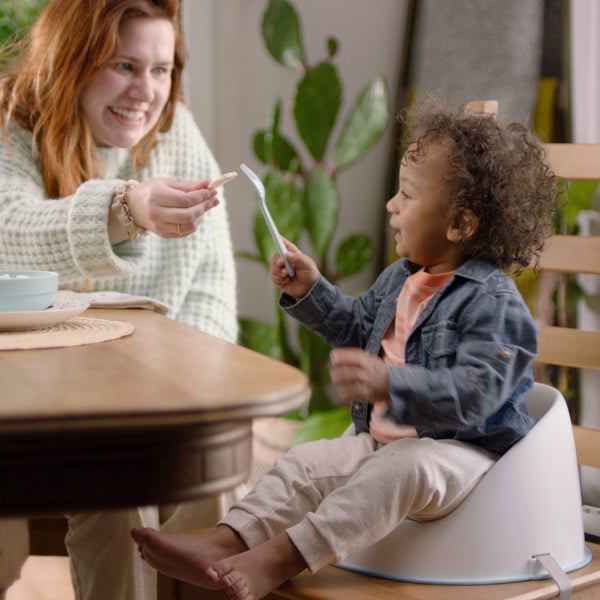ITY by Ingenuity: Simplicity Easy-Clean Booster Seat - Grey Carousel 5