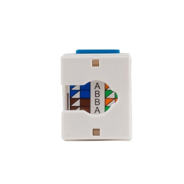 DYNAMIX Cat6 BLUE Keystone - RJ45 Jack for 110 Face Plate (FP-C6-BLUE) Carousel 2