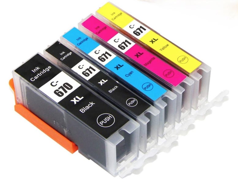 Canon PGI670XL & CLI671XL Compatible Ink Cartridges for PIXMA MG5760, MG6860 Carousel 1