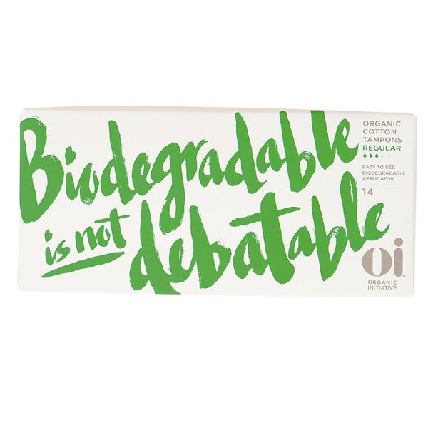 Oi Organic Cotton Applicator Tampon Regular 14 Pack x 4 (PU43) Carousel 1