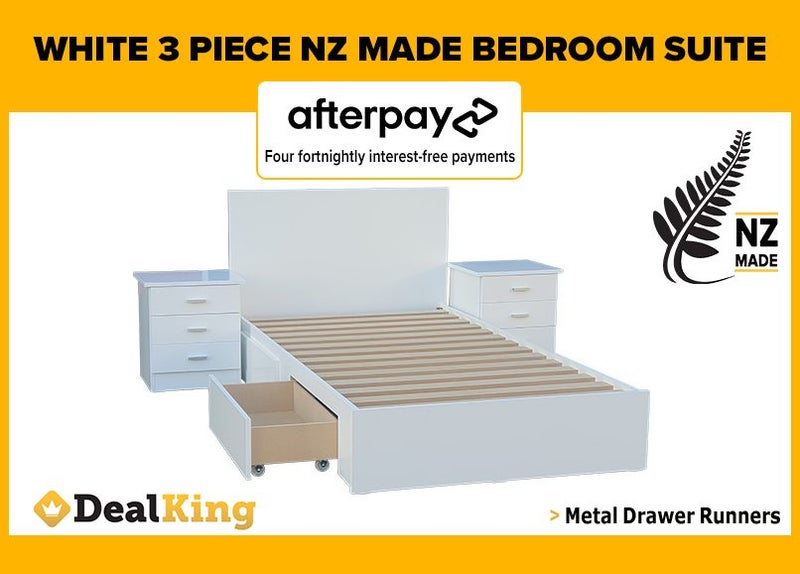 • WHITE 3PC NZ MADE SUITE (SINGLE BED) $695 • Carousel 1