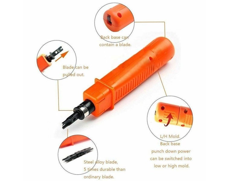 Network Ethernet LAN Kit Cable Tester Crimper Plier Tool Carousel 6