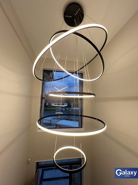 P337-Black*5-2M LED Pendant Light Carousel 11