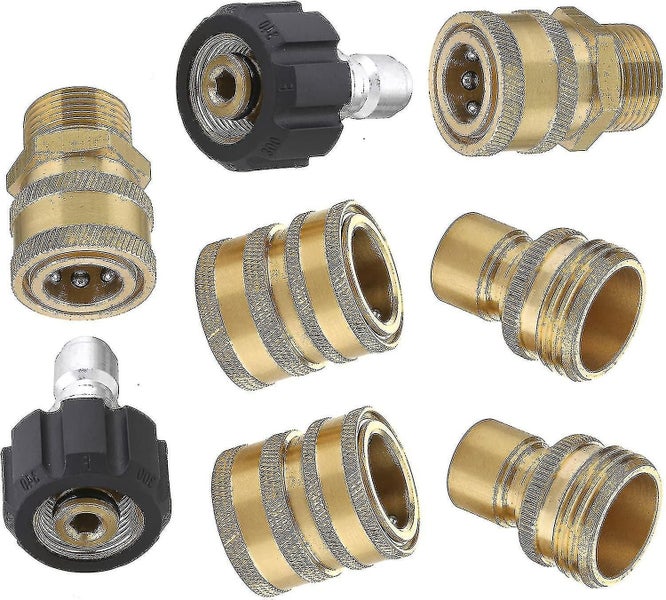 Pressure Washer Adapter Kit M22 Swivel To 3/8" Quick Connect 3/4" To Quick Relea Carousel 1