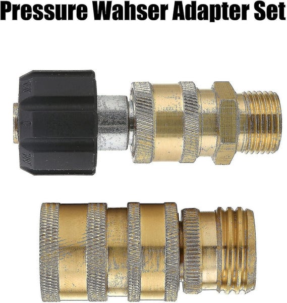 Pressure Washer Adapter Kit M22 Swivel To 3/8" Quick Connect 3/4" To Quick Relea Carousel 4