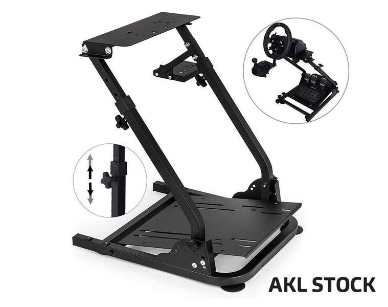 Adjustable Gaming Racing Simulator Steering Wheel Stand New Carousel 1