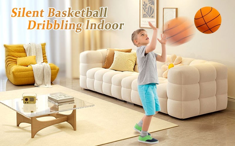 Size 7 (29.5\") Silent Basketball High-Density Soft Foam and Low Noise Indoor Carousel 2