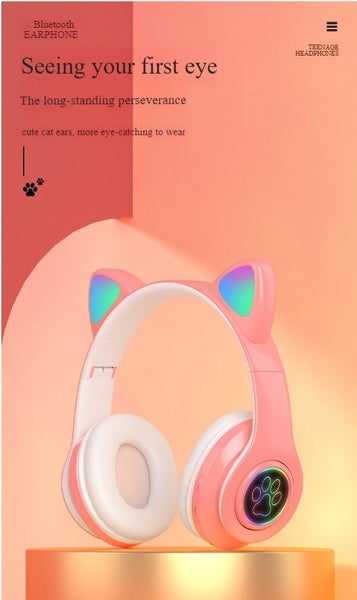 B39 Wireless Headphones Bluetooth-compatible 5.0 Cute Cat Claw Cat Ears Carousel 2