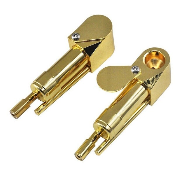 2pcs Solid Brass Tobacco Smoking Pipe Brass Chamber Bowl Hand Proto Pipes Carousel 2