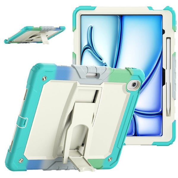 iPad Air 13 inch 2024 (M2) Drop Protection Case-RainbowBlue Carousel 1