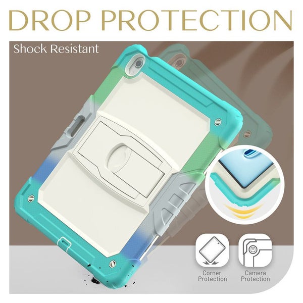 iPad Air 13 inch 2024 (M2) Drop Protection Case-RainbowBlue Carousel 8