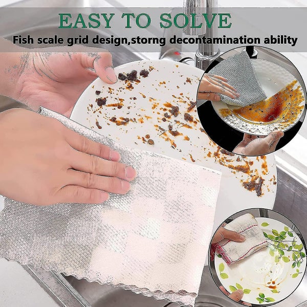 10 Pack Multifunction Microfiber Cleaning Cloth - Colorful Cloths for Glass Mirr Carousel 5