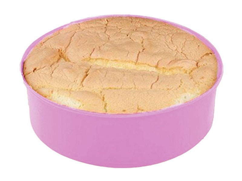 6 Inch Round Silicone Cake Pan Non-stick Baking Tray DIY Bakeware Mould Purple Carousel 1