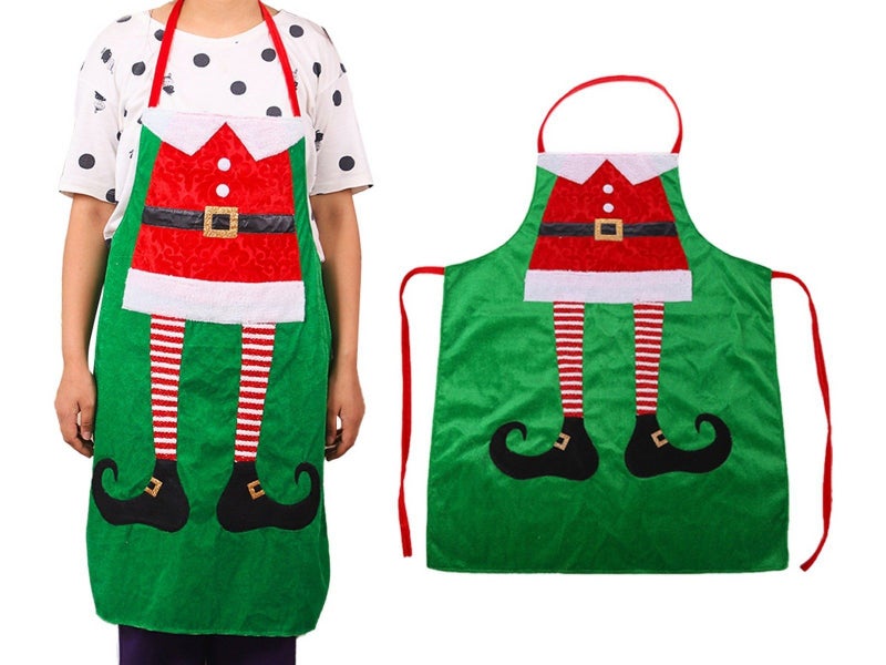 Christmas Apron Kitchen Cooking Apron Sleeveless Apron Baking Apron - Style 2 Carousel 1