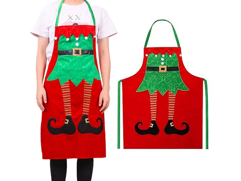 Christmas Apron Kitchen Cooking Apron Sleeveless Apron Baking Apron - Style 3 Carousel 1