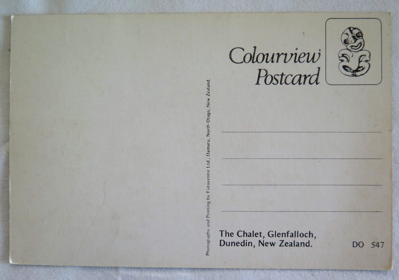 THE CHALET, GLENFALLOCH, DUNEDIN - VINTAGE POSTCARD Carousel 2