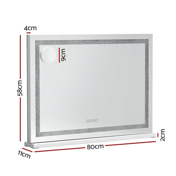 Bluetooth Makeup Mirror with Light Hollywood Led Vanity Large 80x58cm Carousel 2