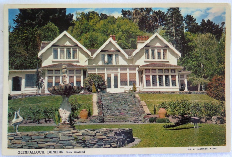 GLENFALLOCH, DUNEDIN - VINTAGE POSTCARD Carousel 1
