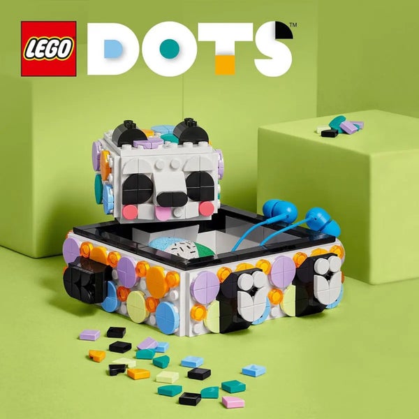 Lego Dots Cute Panda Tray 41959 Storage Tray 6+ Carousel 1