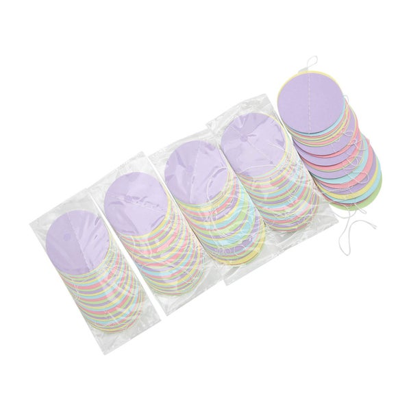 circle dot paper garland pastel dots garland circle dots streamers circle dots Carousel 1