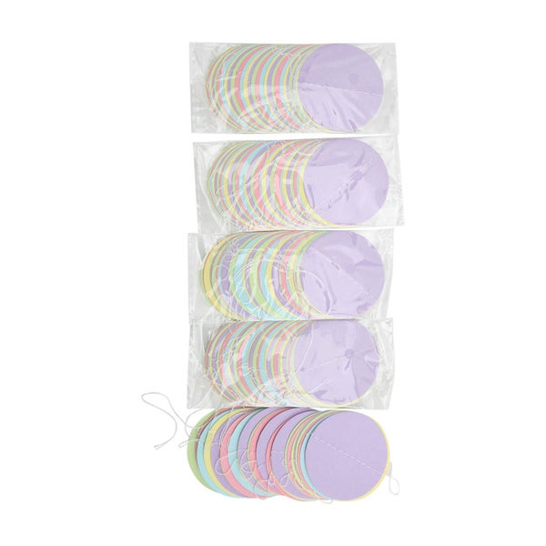 circle dot paper garland pastel dots garland circle dots streamers circle dots Carousel 2
