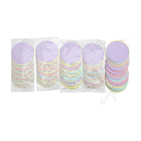 circle dot paper garland pastel dots garland circle dots streamers circle dots Carousel 8