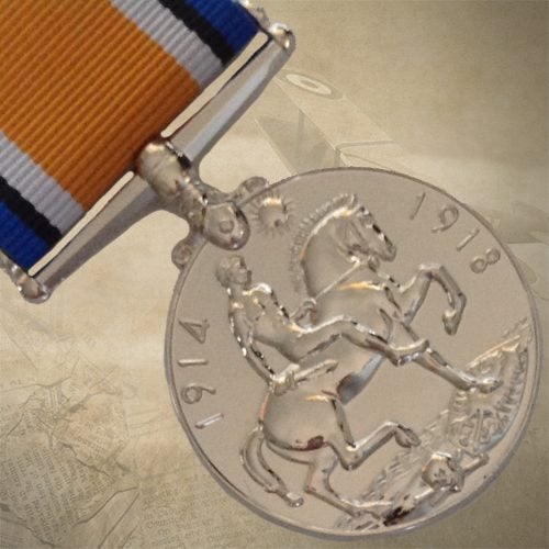 WW1 Medal Duo - British War Medal + Victory Medal + NZWSM Carousel 2