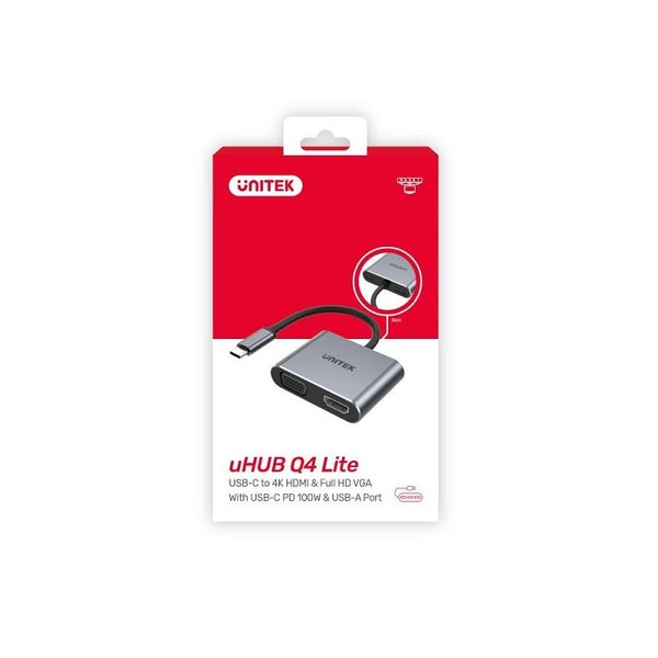 Unitek D1049A HUB Q4 Lite 4-in-1 USB-C Hub Carousel 7