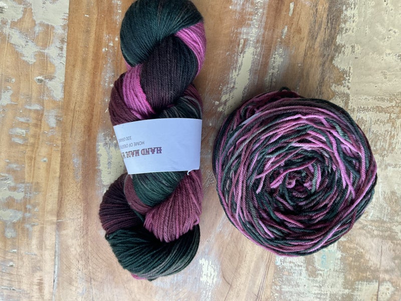 *Merino /Nylon sock yarn hand dyed 100 grams 4 ply NEW SEDUCTION Carousel 1