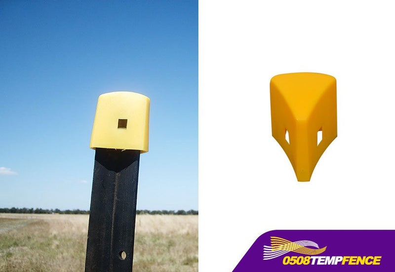 Y-Post (Star Picket) Caps Yellow - Round / Triangle Carousel 2
