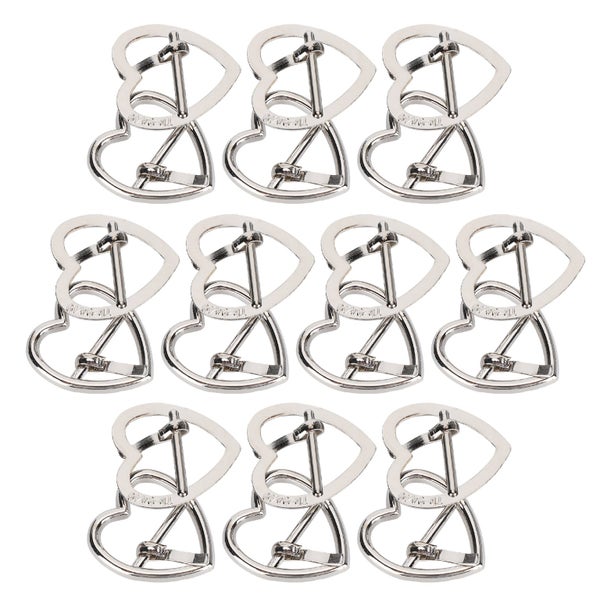 heart shaped buckle diy heart clasps heart pin buckle 20Pcs Heart Shaped Buckle Carousel 1