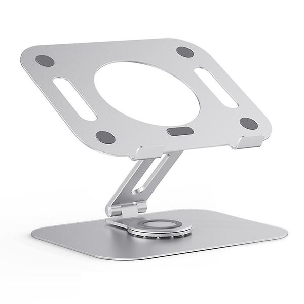 Simplified 360 Degree Aluminum Alloy Laptop Stand Rotary Desktop Office Notebook Carousel 1
