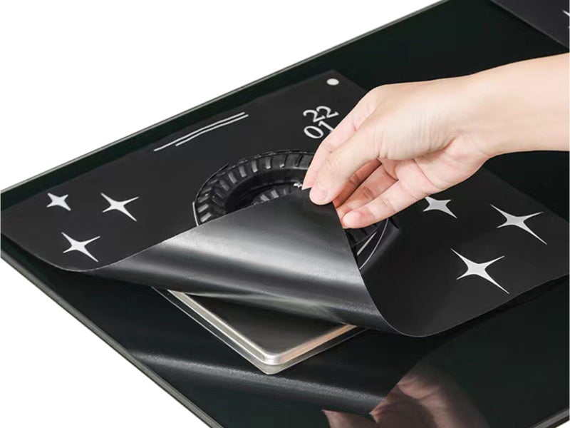 4Pcs 28x28cm Gas Hob Protectors Gas Stove Protector Mat Gas Range Cover Pad Carousel 1