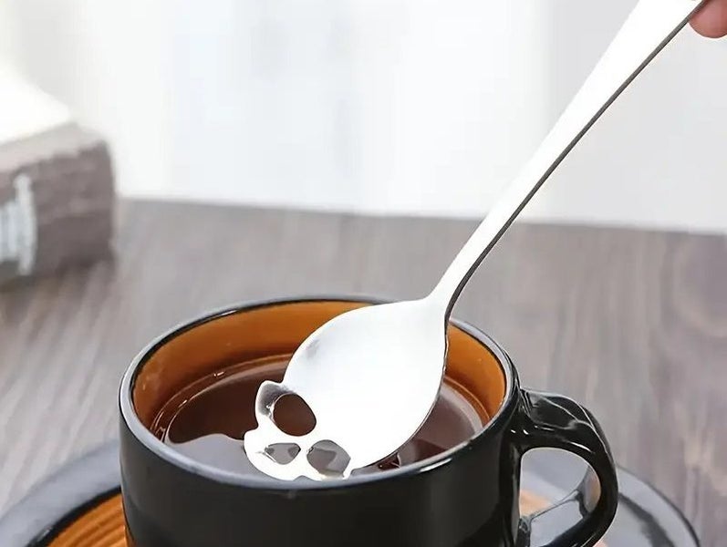 3pcs/SET Skull Teaspoons Coffee Tea Spoons - NEW Carousel 2
