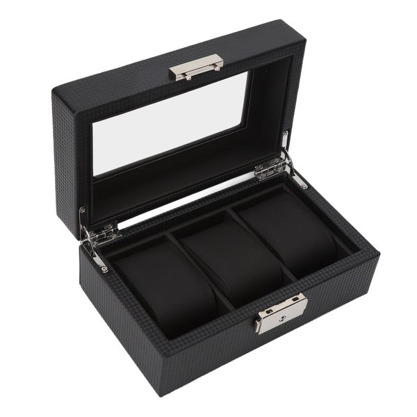 3 slot watch box 3 slot watch display box watch jewelry box 3 Slot Watch Box Carousel 1