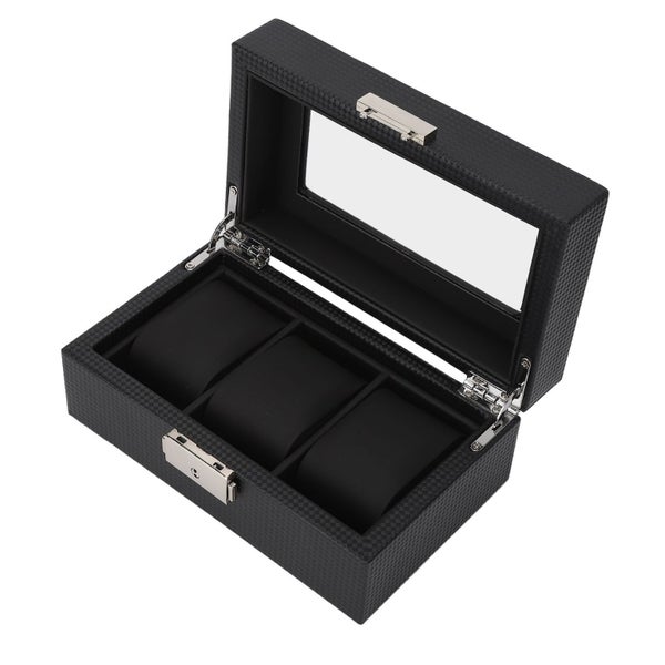 3 slot watch box 3 slot watch display box watch jewelry box 3 Slot Watch Box Carousel 2