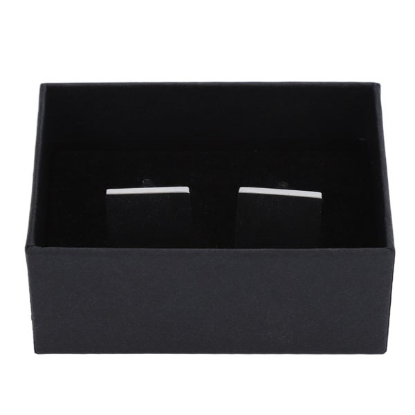 cuff link Mens Cufflinks Silver Tetragonum Cufflinks Blanks Electroplating Carousel 1